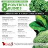 VITINITY Super Greens Multivitamin Gummies | Made with 30 Real Superfood Veggies, Herbs, Fruit for Adults & Kids to Boost Immunity, Skin & Gut Health | Non-GMO, Gluten-Free & Sugar-Free 60-Day Supply view 3