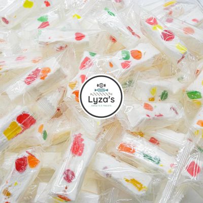 14 oz. Italian Jujube Nougat Candies - Original - Soft & Chewy With Fruity Jelly Beans - Bulk Bags By Lyza's Sweets & Treats