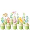 10 Pcs Dino Cupcake Toppers - Adorable Prehistoric Decor for Baby Shower or Birthday Party, Fun Dinosaur Cake Accents view 3