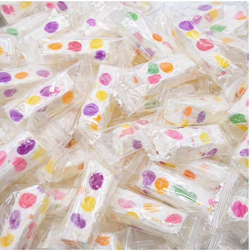 14 oz. Italian Jujube Nougat Candies - Tropical - Soft & Chewy With Fruity Jelly Beans - Bulk Bags By Lyza's Sweets & Treats
