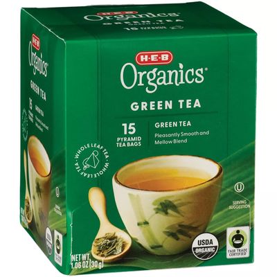 HEB HEB Organics Green Pyramid Tea Bags 2 Boxes