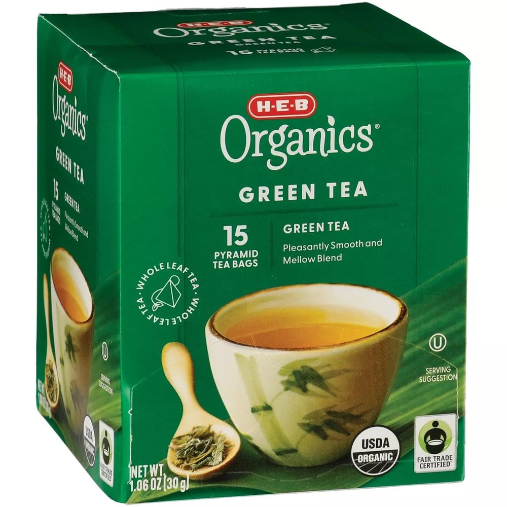 HEB HEB Organics Green Pyramid Tea Bags 2 Boxes