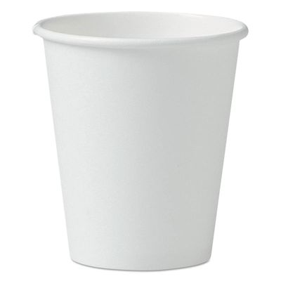 212 Main 6 oz Single-Sided Poly Paper Hot Cups White