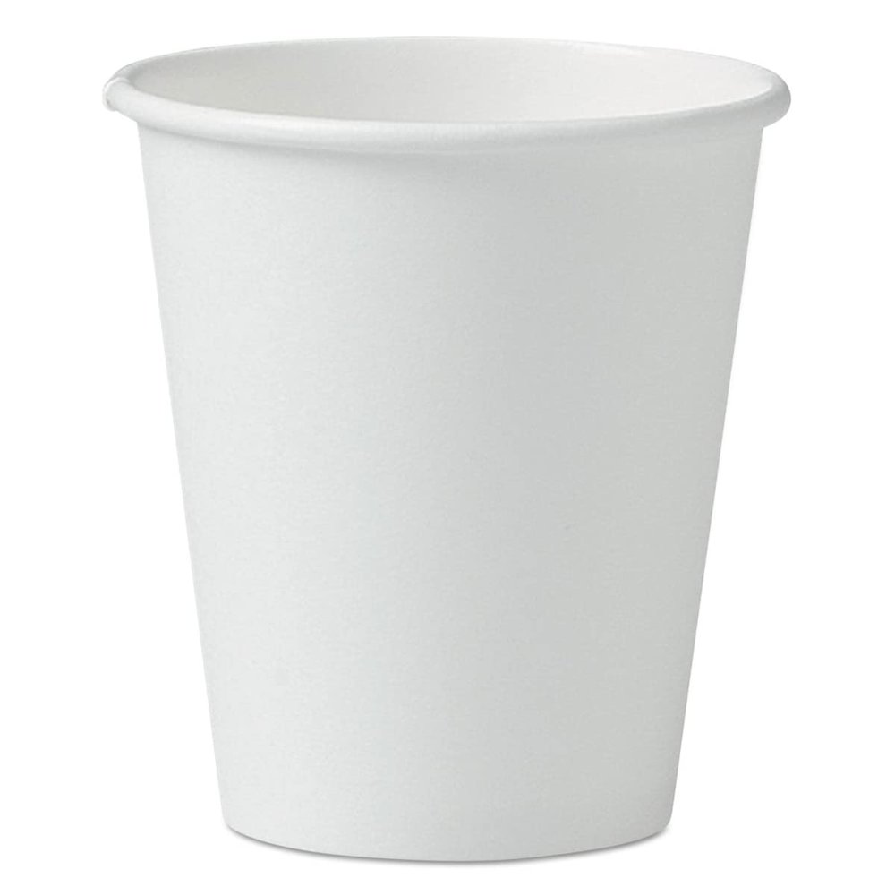 212 Main 6 oz Single-Sided Poly Paper Hot Cups White