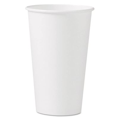 212 Main 16 oz Single-Sided Poly Paper Hot Cups White