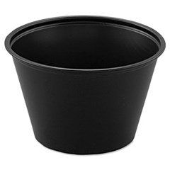 212 Main DC Polystyrene Portion Cups - Black