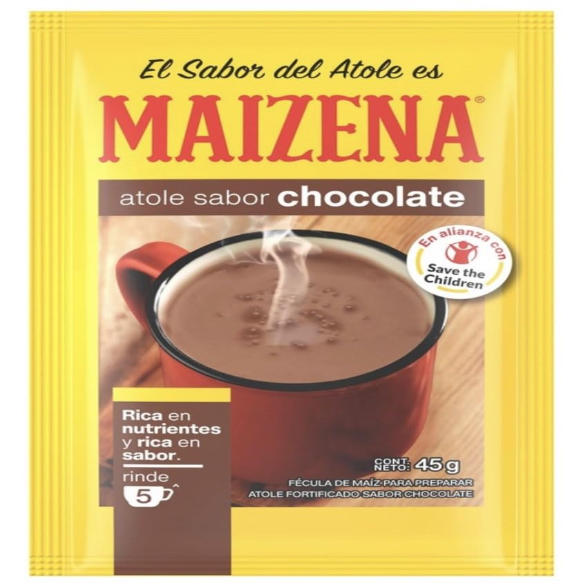 Maizena sabor chocolate 47g chocolate flavor 6 pk