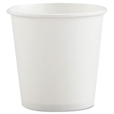212 Main 4 oz Single-Sided Poly Paper Hot Cups White
