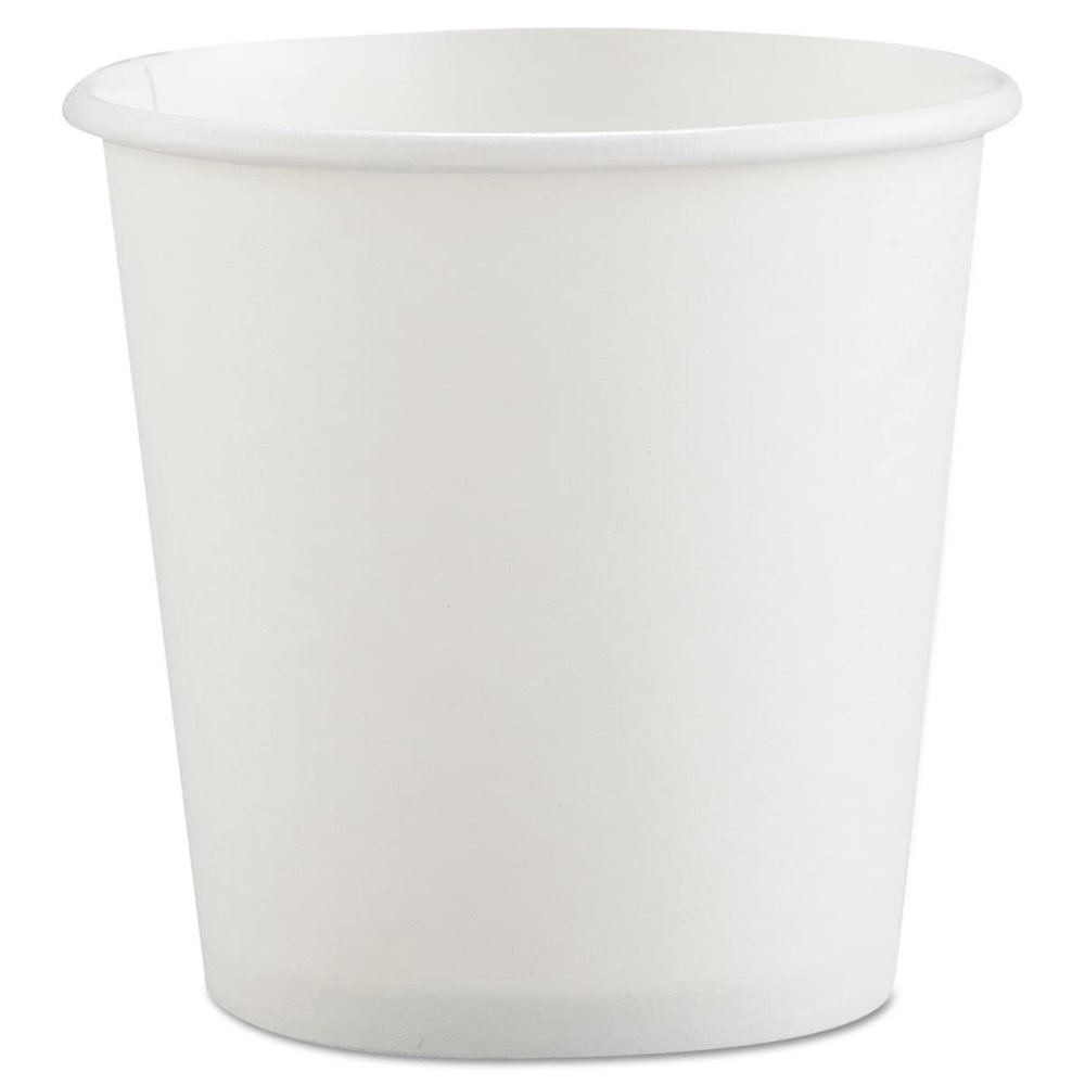 212 Main 4 oz Single-Sided Poly Paper Hot Cups White