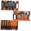 Anneome 6pcs Halloween Party Supplies Creative Plastic Forks Spoons Orange Black Fun Tableware for Kitchen Dining Bar Unique Bone Design for Boys and Girls Celebrations view 3