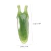 1Pc Green Natural Resin Nose Massager Two-Pronged Gua Sha Tool for Facial Care and Relaxation view 3