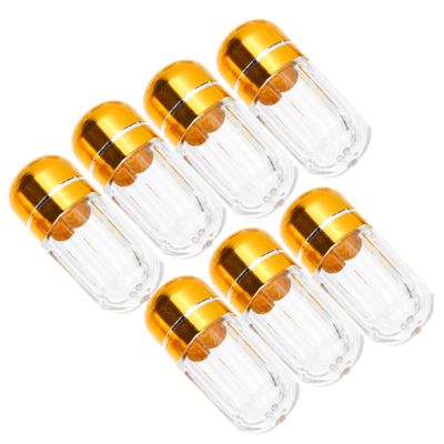 minkissy 20pcs Plastic Capsule Bottles for Pills and Supplements Portable Refillable Containers Sealing Lid for Travel and Daily Use