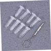 BCOATH Eyeglasses Repair Kit Nose Pads Ear Hooks Screws and Screwdrivers Frame Repair Sunglasses Watches and Jewelry view 4