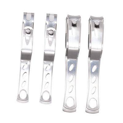 MERRYHAPY 4pcs Stainless Steel Nail Clipper Thick Toenail Clippers Fingernail Clippers for Men Manicure Tool Nail Trimmer Pedicure Accessories s