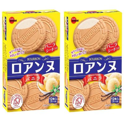 BOURBON "Roanne" Japanese Baked sweets Vanilla flavor 2 With MAIKO sticker Pio big bazar