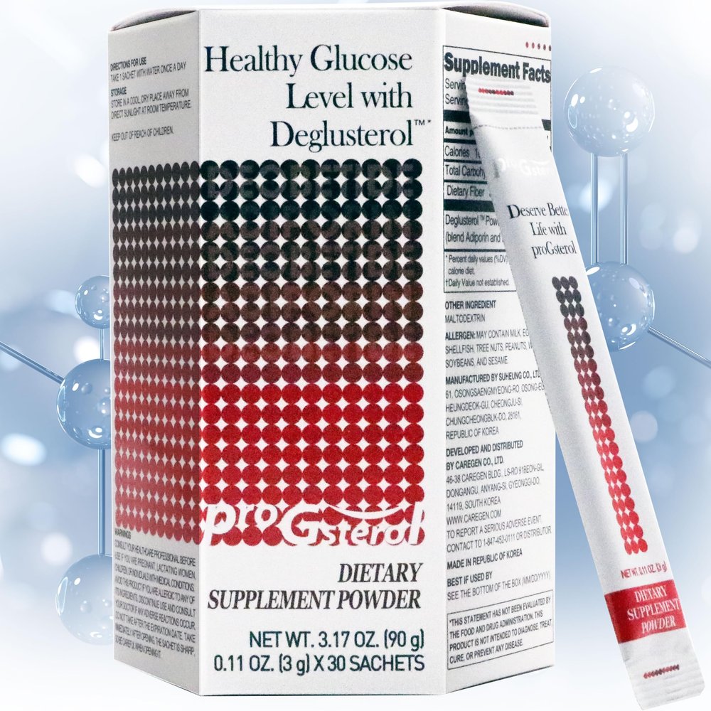 ProGsterol Blood Sugar Support Supplement with Deglusterol Metabolic Wellness Supplement 30 Stick Packs (0.11 oz Each)