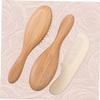 MERRYHAPY 3pcs Shower Brush Set Soft Wool Hair Comb for Boy Girl Bathing Comfortable and Durable Hair Cleaning Tools for Newborns Safe Scalp Massage Brushes view 3