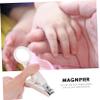 MERRYHAPY 2pcs Sturdy Nail Clipper Magnifier Fingernail and Toenail Clippers for Seniors Manicure Kit view 2