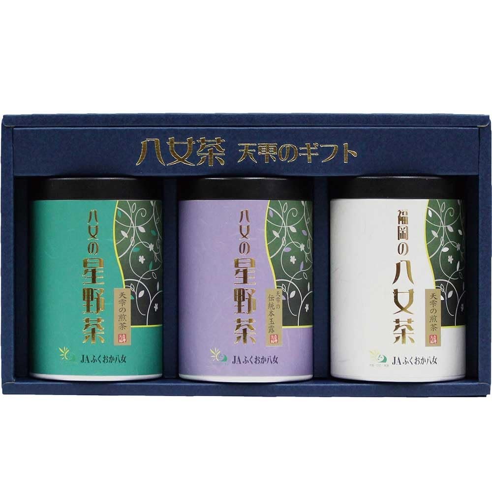 100g Hoshino Sencha / 100g Hoshino Yame Dentou Hon Gyokuro ( Yame Traditional Authentic Gyokuro ) / Yame Sencha Green Tea Caddy Gift Box [Mukoh Matcha] 100% Pure Japanese Loose Leaves Ryokucha Ocha Present Souvenirs Zen Yoga, Relax, Meditation