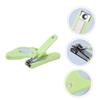Beatifufu Stainless Steel Nail Clippers Light Magnifier Fingernail Toenail Clipper Men's Ergonomic Shape view 3