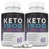 (2 Pack) Advanced Keto 1500 Extreme Pills 1675MG New & Improved Formula Contains Apple Cider Vinegar Extra Virgin Olive Oil Powder Green Tea Leaf 120 Capsules view 1