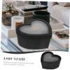 BIUDECO 2pcs Heart Shaped Flower Storage Box Decorative Packing Box with Window for Valentine Day Flowers Fruits and Special Occasions Design view 3