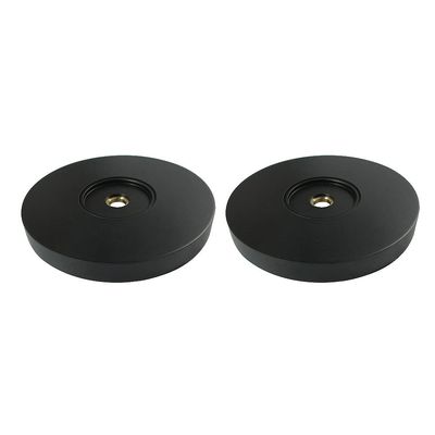 1.25 in. Silver Sage Grab Bar Flange Matte Black - Set of 2