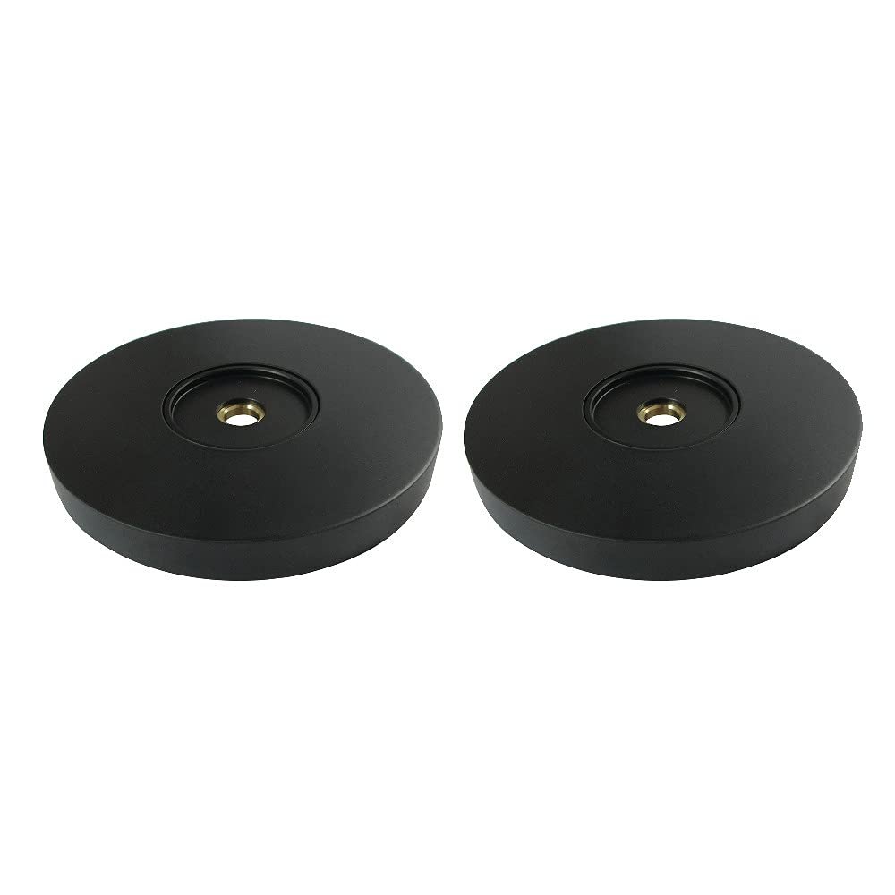 1.25 in. Silver Sage Grab Bar Flange Matte Black - Set of 2