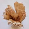 100 Count Disposable Wooden Forks For Eating, Large 6.3", Compostable and Biodegradable, Natural and Eco-Friendly (Pack of 100 Disposable Wooden Forks) view 2