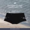 Saalt Comfort Modal Boyshort Period Underwear - Super Absorbency - Keeps You Dry from All Leaks (Medium, Volcanic Black) view 4
