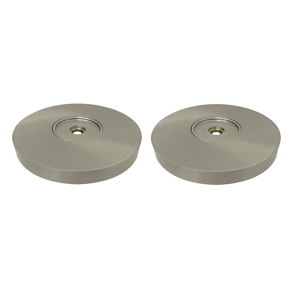 1.25 in. Silver Sage Grab Bar Flange Brushed Nickel - Set of 2