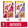 Kelloggs Special K Breakfast Cereal, Family Breakfast, Fiber Cereal, Family Size, Variety Pack (3 Boxes) view 2