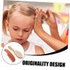 Beatifufu 1set Newborn Hair Care Wooden Comb and Natural Wool Brush for Gentle Scalp Massage for Grooming and Shower view 3