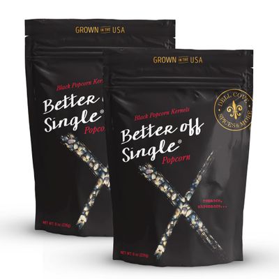 Better Off Single Popcorn Kernels - Non-GMO & Gluten Free, Healthy Popcorn Gifts for Him & Gifts for Her | Relationship Breakup and Divorce Gift Set  Dell Cove Spices and More