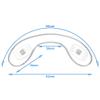 HALLMERS 2pcs 50mm Medium U Shaped Soft Silicone Anti Slip Nose Pads Screw in Mount Replacement Part - Reading Eyeglass Optical Insert Frame Eyeglasses Non-Slip Specs Spectacles Repair view 2