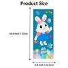 Jagrove Cellophane Treat Bags with Gold Twist Ties 100 Pieces Bunny Chick Eggs Print Plastic Bags Goodie Cookies Candy Bread Gift Bags for Easter Party Supplies view 3