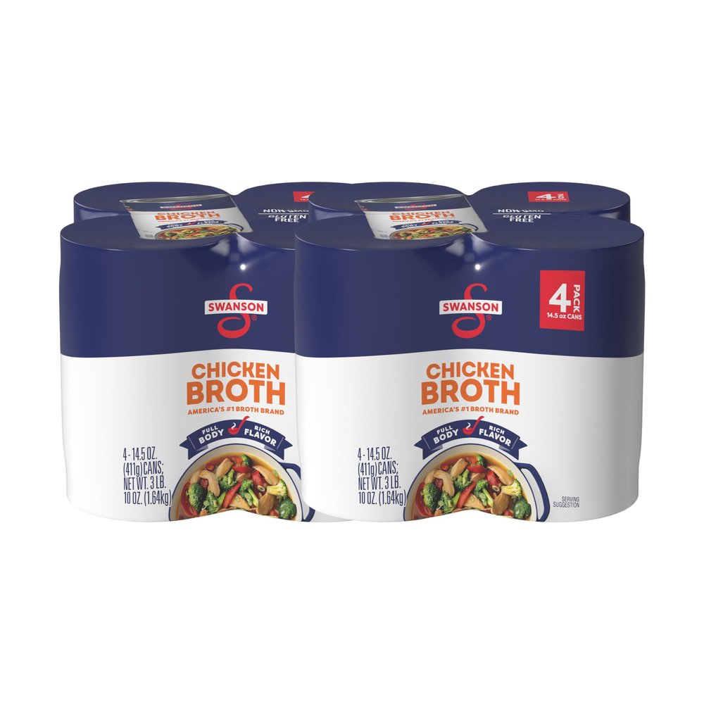 Swanson Chicken Broth, 14.5 oz Can (Pack of 8)