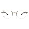 LAMBBAA Blue Light Reading Glasses for Women Men Classic Anti Blue Ray Computer Eyeglasses Fashion Metal Half Frame Clear Lens Eyewear(golden,+0.25Magnification) view 1