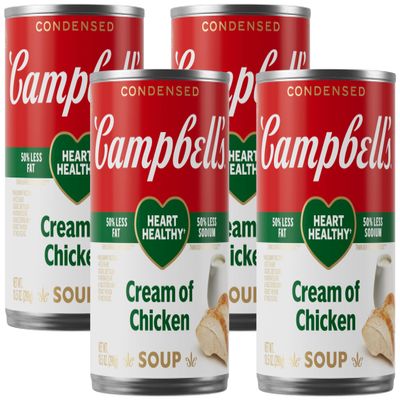 Campbell's Condensed Healthy Request Cream of Chicken Soup, 10.5 Ounce Can (Pack of 4)