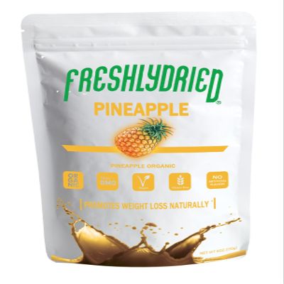Freshlydried Pineapple Powder-Anana Powder-Superfruit to Support Immune Vitamins w/6 pineapples in each bag, rich in Antioxidants for Overall Well-being. - Non-GMO Vegan-Friendly17 Servings-6 Ounces