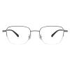 LAMBBAA Blue Light Reading Glasses for Women Men Classic Anti Blue Ray Computer Eyeglasses Fashion Metal Half Frame Clear Lens Eyewear(white,+1.00Magnification) view 1