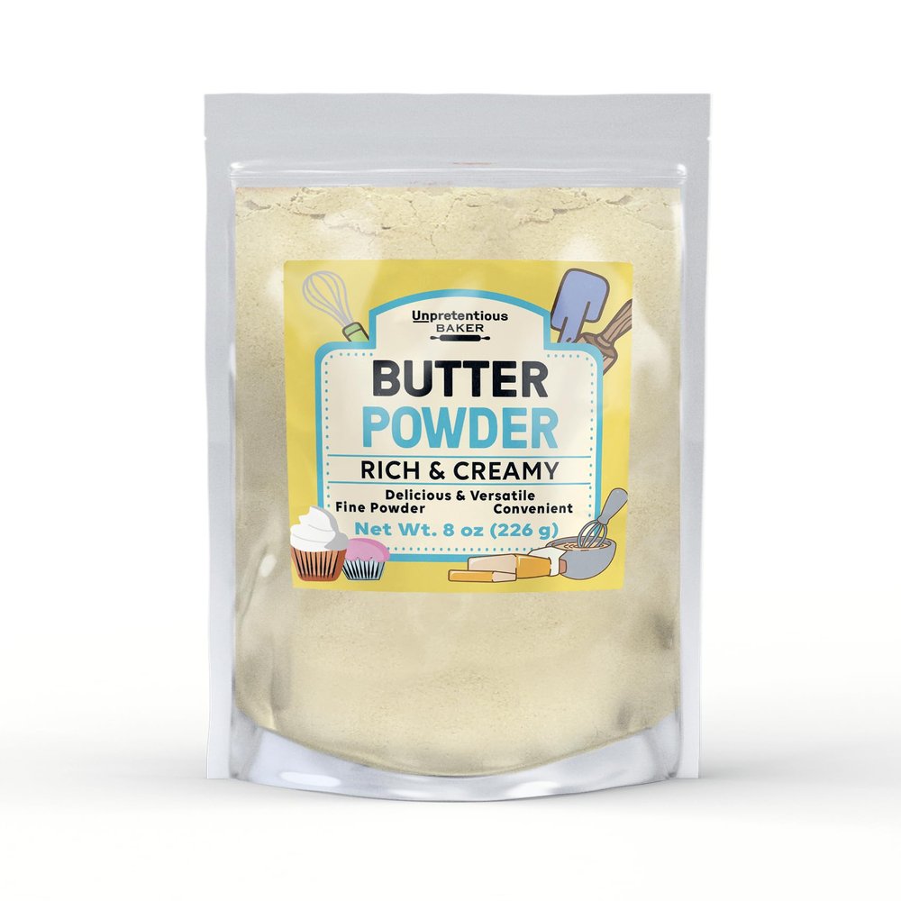 Unpretentious Butter Powder, 8 oz, Savory & Creamy, Convenient, Seasoning & Ingredient