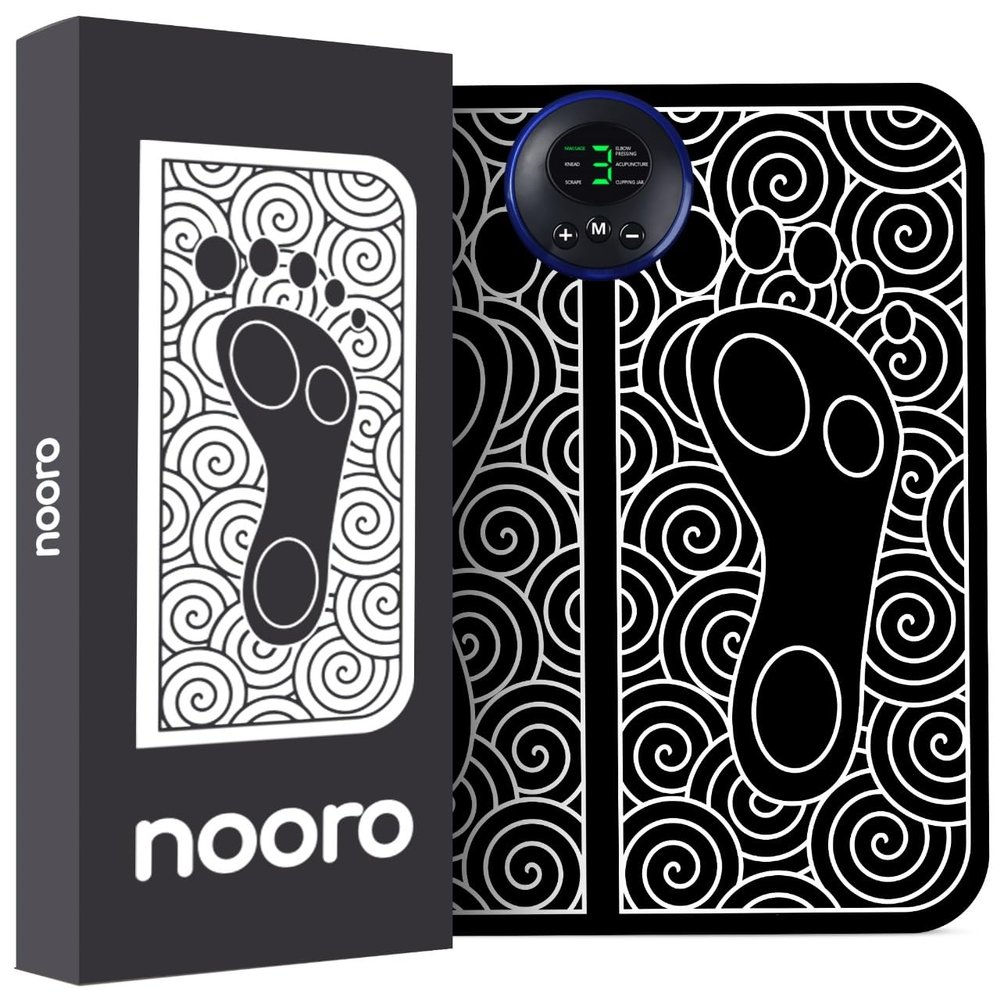 nooro Portable Foot Massager Soothing Comfort for Tired Feet 6 Adjustable Vibration Modes & 15-Minute Auto-Timer Lightweight & Portable for Daily Relaxation