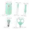 BIUDECO 1set Nail Care Kit for Newborns Safe Nail Clippers and Scissors Set Rounded Edges Green Manicure Tools for Tiny Fingernails Storage Case Included view 2