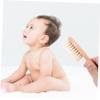 BIUDECO 1set Wooden Woolen Brush Care Kit Natural Beech Scalp Grooming Tools for Healthy and Daily Massages Safe view 2