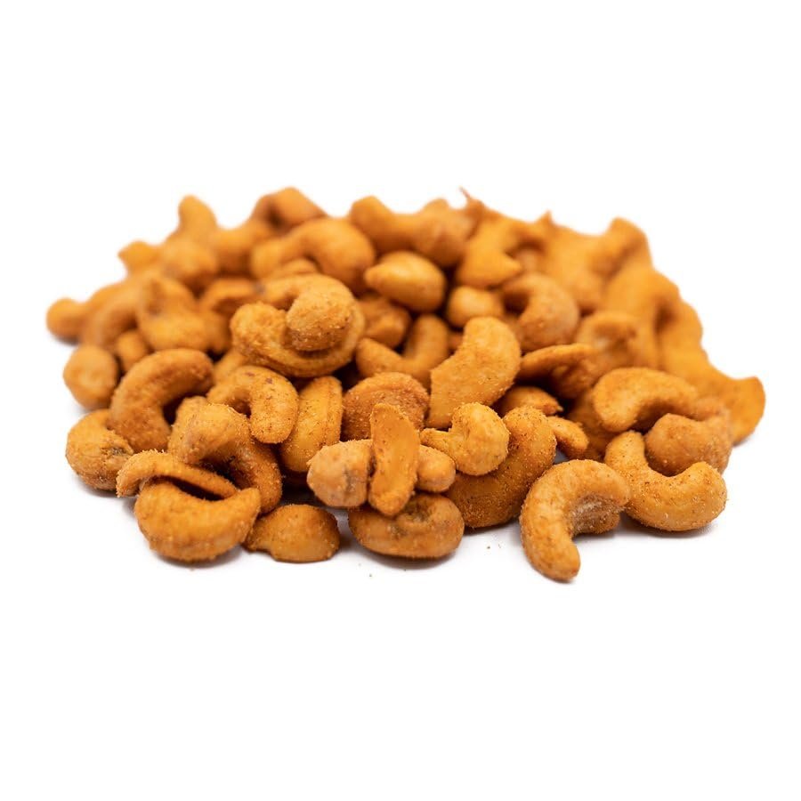 C.J. Dannemiller Spicy Cashews, Bulk 10 LB Box, Perfect for Snacking, Trail Mixes