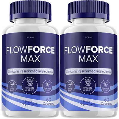 (2 Pack) FlowForce Max Supplement Advanced Energy, Supplement for Men, Flow Force Max, Supplements Flowforce Max for Men Health Supplement, FlowForce Max Reviews (120 Capsules)