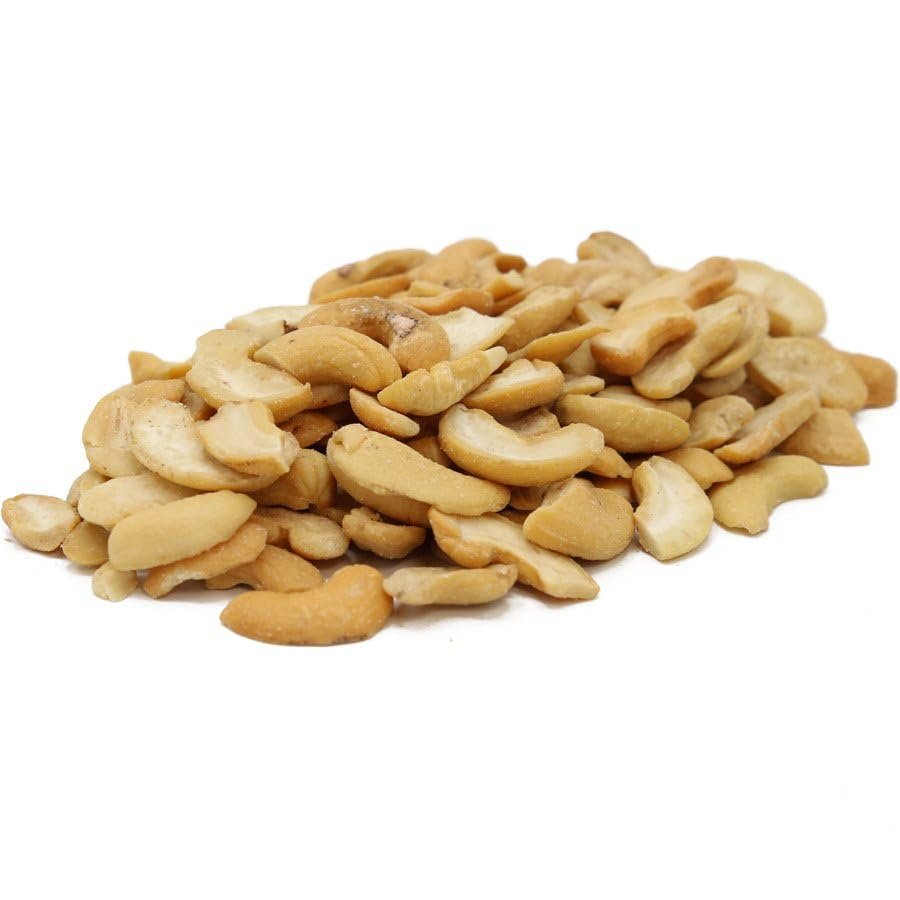 C.J. Dannemiller Cashew Halves, Bulk 10 LB Box, Roasted & Unsalted Split Cashews Perfect for Snacking, Cooking, Trail Mixes