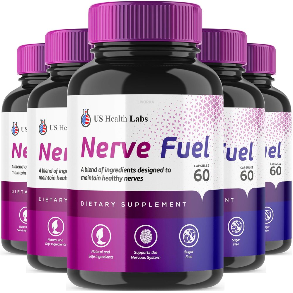 5 Pack - Nerve Fuel - Nerve Fuel Capsules, Nerve Fuel 300 Capsules for 5 Months, Nerve Fuel Advanced Formula, Nervefuel, Nerve Fuel Reviews.