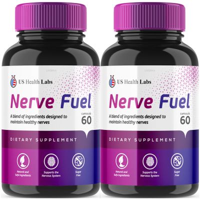 2 Pack - Nerve Fuel - Nerve Fuel Capsules, Nerve Fuel 120 Capsules for 2 Months, Nerve Fuel Advanced Formula, Nervefuel, Nerve Fuel Reviews.